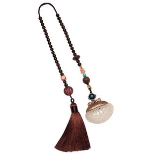 大善堂手工雕刻玉石路路通男士汽车挂件车载新款挂饰高档2026平安