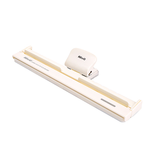 可得优99H7打孔器定位尺手工活页本打孔器快捷器小型圆孔6孔辅助器多孔纸张定位面板装订学习收纳打孔机