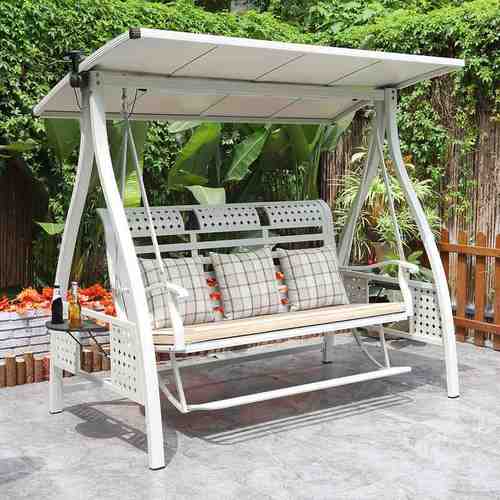 户外秋千庭院花园阳台家用室外别墅花园休闲防水防晒秋千摇椅吊椅