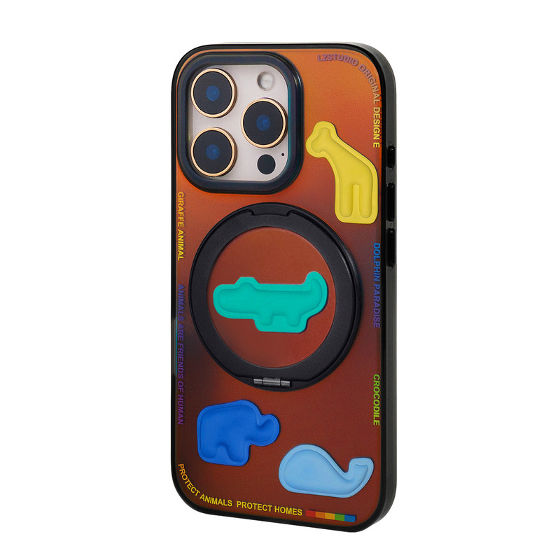 CASEGOOD 原创磨砂黑金18新款17苹果16pro磁吸支点手机壳14适用iPhone15promax保护套13一体