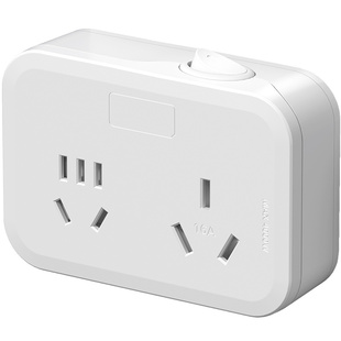 10A转16A转换扩展插座空调热水器16A安大功率转换插头三孔扩展插