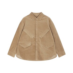 [新款]蓬马大童衬衫棉弹力灯芯绒25秋装男女儿童pomme de terre