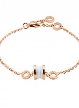 【自营】中古99新宝格丽B.zero1系列小蛮腰白陶瓷手链软手链K金