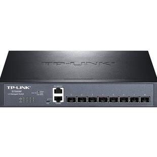 普联TP-LINK TL-ST5008F全万兆8口三层网管光纤交换机SFP+光口VLAN端口汇聚网络核心层1G/2.5G/10G云管理IPV6