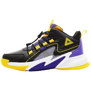 匹克童鞋运动鞋秋季新款弹力拉扣鞋耐磨防滑专业减震篮球鞋时尚男