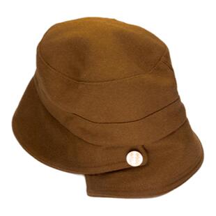 范妮2024新款帽子女秋冬季渔夫帽保暖开衩水桶帽显脸小盆帽大头围