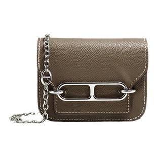 高级感mini猪鼻子小包康康包单肩斜挎链条包小众设计真皮小方包女