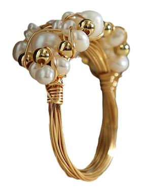 高端原创14K注金保色纯手工戒指