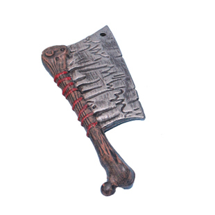 万圣节cospaly道具恐怖带血尖刀演出仿真兵器斧头锯子假菜刀砍刀