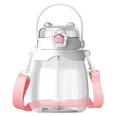 哈尔斯水杯超大容量女生大肚杯运动水壶儿童吸管杯耐高温tritan