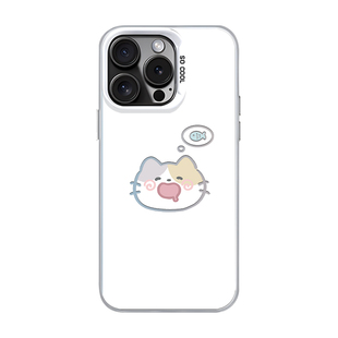 猫咪想小鱼适用华为mate70pro手机壳mate50情侣80简约mt30荣耀X60GT可爱magic7新款6镂空5彩银8男女meat夏天+