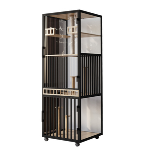 狸享喵全景猫别墅豪华多层大空间猫柜室内不占地猫笼实木猫屋猫窝