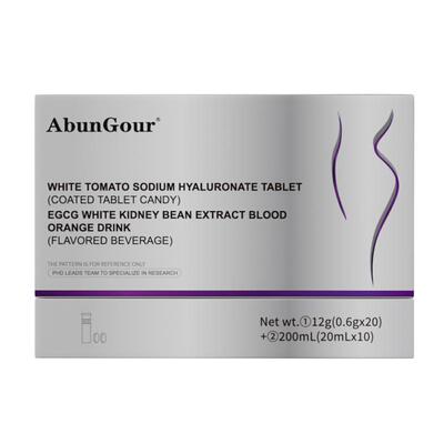 AbunGour-白番茄透明质酸钠压片+EGCG白芸豆提取物血橙饮 212g