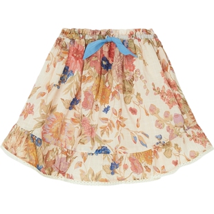 【38开门红】ZIMMERMANN女童印花棉质巴里纱半身裙