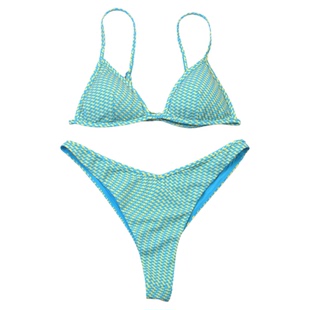 澳洲时尚品牌*V*A海岛度假比基尼性感巴西bikini分体泳衣女带胸垫