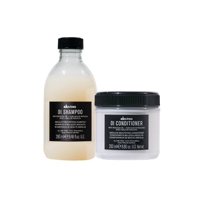 Davines大卫尼斯欧艾洗发水280ml*2护发素250ml控油蓬松洗护套组