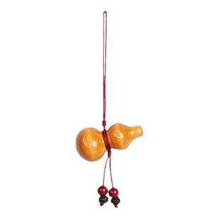 庆祥泰天然桃木葫芦挂件女朱砂木质手机吊坠钥匙扣男汽车挂饰平安