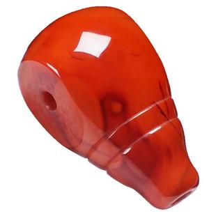 保真瓦西火焰纹南红玛瑙三通佛头一体式水滴星月金刚手串DIY配饰