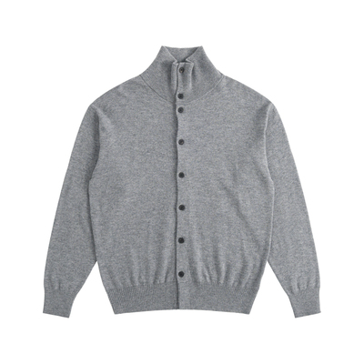 TUTM男装【羊毛混纺】翻领针织衫男士秋冬季老钱风毛衣外套羊毛衫