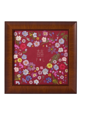 结婚礼物干花相框手工diy画框