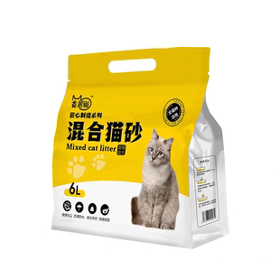 香居猫豆腐砂膨润土混合猫砂低尘吸水结团不沾底植物豆腐砂6L