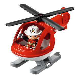 乐高大颗粒得宝散配件消防救援直升飞机10970螺旋桨10944航空任务