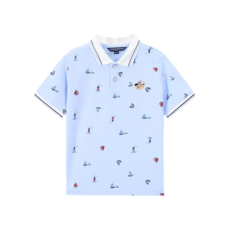 TeenieWeenieKids帆船短袖POLO