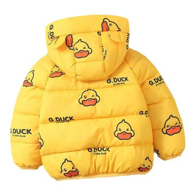儿童秋冬款羽绒棉服连帽轻薄款