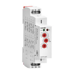 GEYA格亚 多功能时间继电器延时时控开关交直流定时器220v GRT8-M