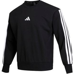 adidas阿迪达斯男子M 3S FT SWT圆领运动休闲套头衫卫衣JE6372