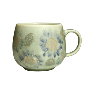 茶与器台湾省陶艺家栾波江文怡手作柴烧咖啡杯马克杯茶杯诗意茶具