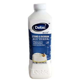 安佳骑士伽滋铁塔蓝风车总统稀奶油性淡奶油蛋糕慕斯奶油1L