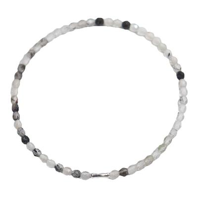 黑月光黑发晶小众设计手链