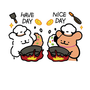 线条小狗家用厨房防油贴纸3d立体墙面改造遮丑装饰凸起餐厅装饰画