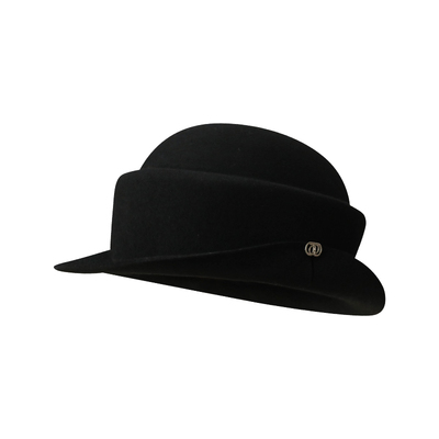 胡茬叔叔女生秋冬气质优雅礼帽