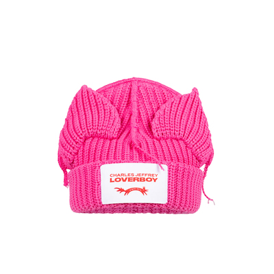 【现货】Charles Jeffrey LOVERBOY 25AW 耳朵毛线帽 DOUBLEBOO