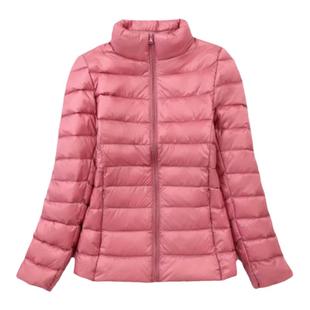 秋季轻便加肥加大码轻薄羽绒服女短款胖mm200斤妈妈超薄宽松外套