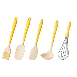 魔幻厨房宝宝婴儿辅食工具全套硅胶锅铲小号汤勺刮刀套装炒菜铲子