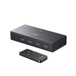 绿联hdmi切换器三进一出4k高清线笔记本电脑机顶盒显示多屏幕分屏转换器3/5进1出音视频分配器一分二五进一出