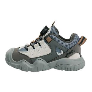 JEEP儿童运动鞋男孩2025新款秋冬加绒二棉休闲鞋男童女童跑步鞋子