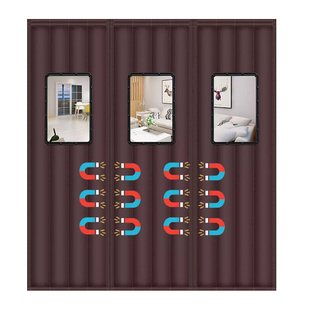 磁吸棉门帘冬季保暖防风商用自吸加厚保温挡风家用密封防寒门帘子