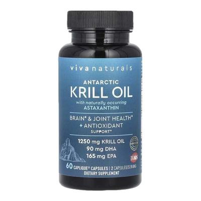 Viva Naturals南极磷虾油含虾青素大脑和关节健康成人中老年护脑
