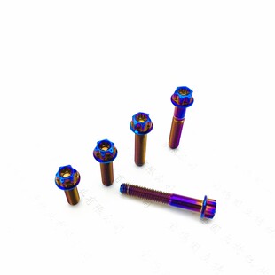 钛合金花头螺丝M6内外梅花