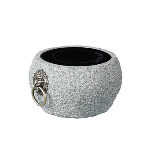 电陶炉2025新款家用围炉煮茶壶青石老石臼茶炉手工石头老式温茶器