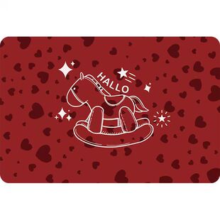 新年红色浴室地垫软硅藻泥吸水防滑垫马年卫生间厕所门口耐脏脚垫