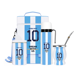 送茶罐阿根廷进口马黛茶杯子吸管茶隔板马代茶旅行背包男女款轻便