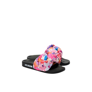 【季末】Love Moschino 26春夏 女士花卉印花装饰泳池拖鞋