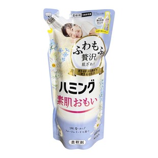 日本进口花王衣物护理柔顺剂衣服柔软剂防皱除臭防静电补充装袋装