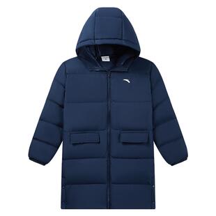 蓬蓬羽-安踏儿童四防羽绒服小童中长款2025冬新款舒适保暖厚外套