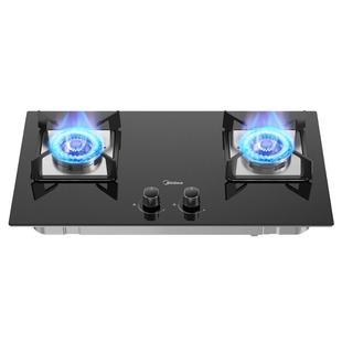 美的燃气灶煤气炉家用双灶猛火天然气灶具台式嵌入式官方正品